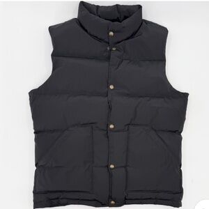 Lands End Nylon Puffer Vest Down Feather Black Men’s Size XL